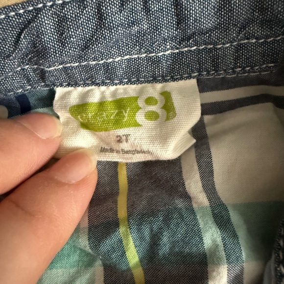 Crazy 8 Green and Blue Plaid Shirt - Picture 3 of 3